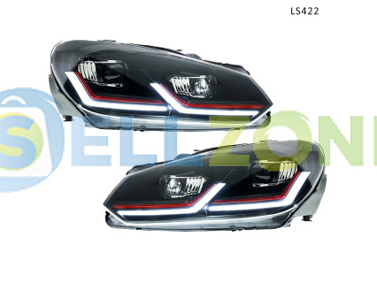 Tuning φανάρια LED VW Golf 6 2009-2013 Red Line – LS422